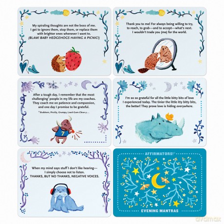 Knock Knock Affirmators! Mantras (Evening) Card Deck, 40 Cards - Suzi Barrett [KSIĄŻKA]