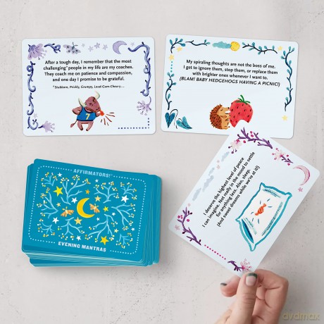 Knock Knock Affirmators! Mantras (Evening) Card Deck, 40 Cards - Suzi Barrett [KSIĄŻKA]