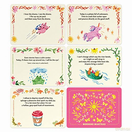 Knock Knock Affirmators! Mantras (Morning) Card Deck, 40 Cards - Suzi Barrett [KSIĄŻKA]