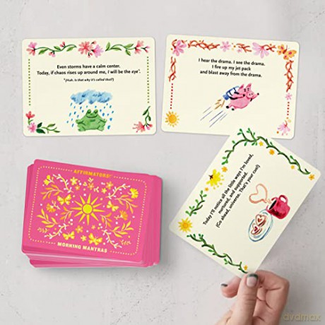 Knock Knock Affirmators! Mantras (Morning) Card Deck, 40 Cards - Suzi Barrett [KSIĄŻKA]