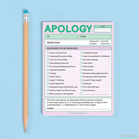 Knock Knock Apology Nifty Note (Pastel Version) - Knock Knock [KSIĄŻKA]