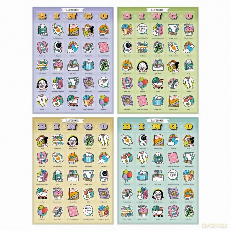 Knock Knock Baby Shower Bingo, 12 Reusable Cards for WFH Calls - Knock Knock [KSIĄŻKA]