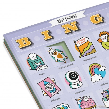 Knock Knock Baby Shower Bingo, 12 Reusable Cards for WFH Calls - Knock Knock [KSIĄŻKA]