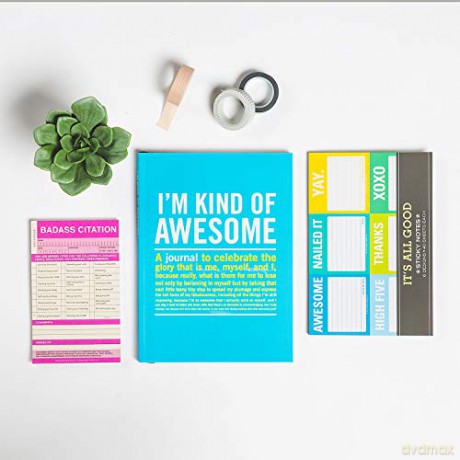 Knock Knock Badass Sticky Citation, Sticky Note Pad, 4 x 6.5-inches - Knock Knock [KSIĄŻKA]