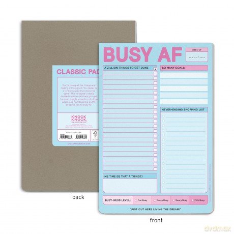Knock Knock Busy AF Pad - Knock Knock [KSIĄŻKA]