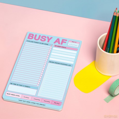 Knock Knock Busy AF Pad - Knock Knock [KSIĄŻKA]