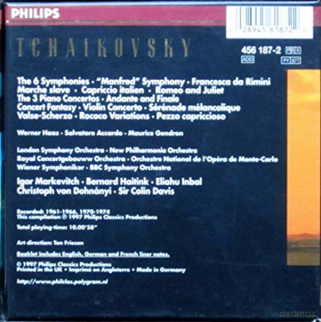 Philips Budget: Tchaikovsky:Complete Orch.Works Vol,1 [8CD]
