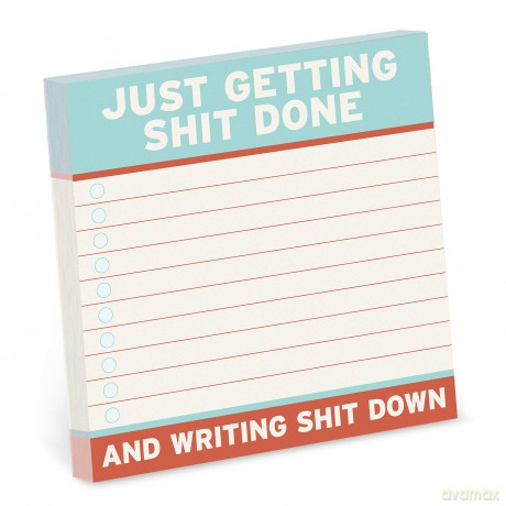Knock Knock Getting Shit Done Sticky Notes (4 x 4-inches) - Knock Knock [KSIĄŻKA]