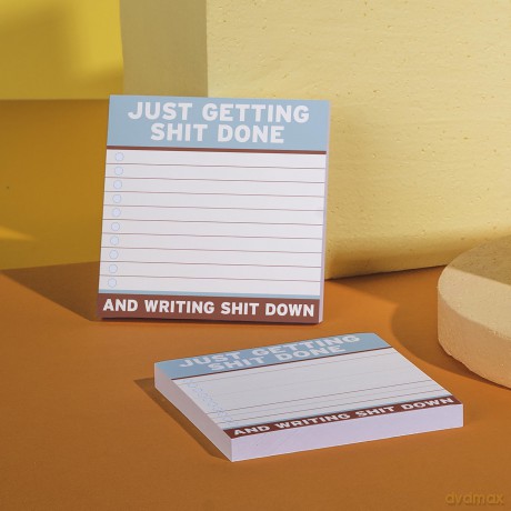Knock Knock Getting Shit Done Sticky Notes (4 x 4-inches) - Knock Knock [KSIĄŻKA]