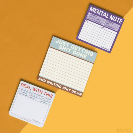 Knock Knock Getting Shit Done Sticky Notes (4 x 4-inches) - Knock Knock [KSIĄŻKA]