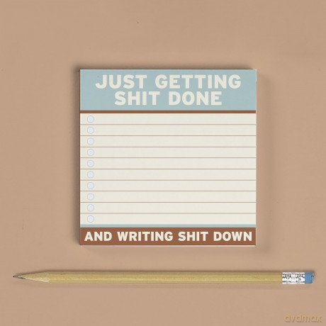 Knock Knock Getting Shit Done Sticky Notes (4 x 4-inches) - Knock Knock [KSIĄŻKA]