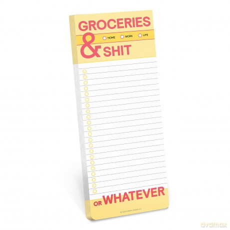 Knock Knock Groceries and Shit Make-a-List Pads - Knock Knock [KSIĄŻKA]
