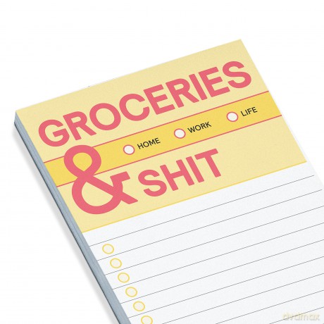 Knock Knock Groceries and Shit Make-a-List Pads - Knock Knock [KSIĄŻKA]