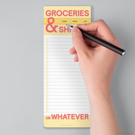 Knock Knock Groceries and Shit Make-a-List Pads - Knock Knock [KSIĄŻKA]