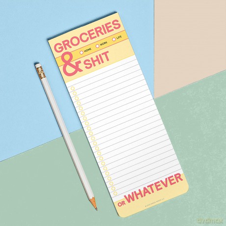 Knock Knock Groceries and Shit Make-a-List Pads - Knock Knock [KSIĄŻKA]