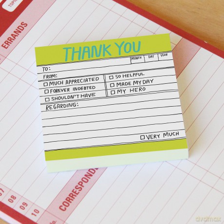 Knock Knock Hand Lettered Sticky Note Thank You: Hl Sticky Note - Knock Knock [KSIĄŻKA]