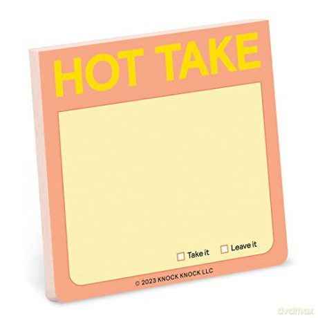 Knock Knock Hot Take Sticky Note - Knock Knock [KSIĄŻKA]