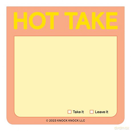 Knock Knock Hot Take Sticky Note - Knock Knock [KSIĄŻKA]