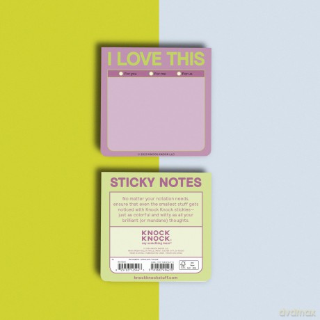 Knock Knock I Love This Sticky Note (Pastel) - Knock Knock [KSIĄŻKA]