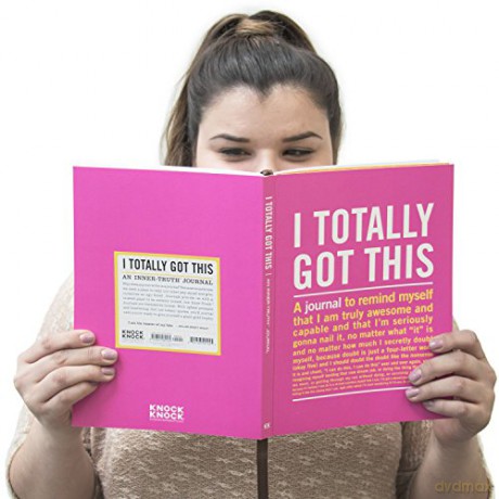 Knock Knock I Totally Got This Inner-Truth Journal (Large, 7 x 9.5-inches) - Knock Knock [KSIĄŻKA]