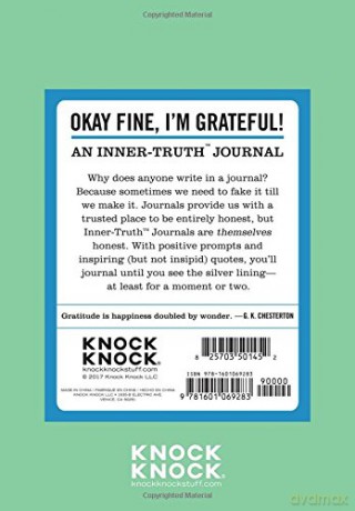 Knock Knock Okay Fine, I'm Grateful Inner-Truth Journal (Small, 4 x 5.75-inches): Mini Inner-Truth Journal - Knock Knock [KSIĄŻKA]