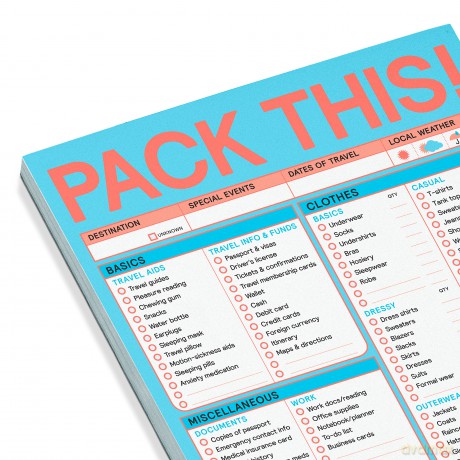 Knock Knock Pack This (Refresh) Classic Pad (Pastel Edition) - Knock Knock [KSIĄŻKA]