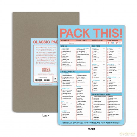 Knock Knock Pack This (Refresh) Classic Pad (Pastel Edition) - Knock Knock [KSIĄŻKA]