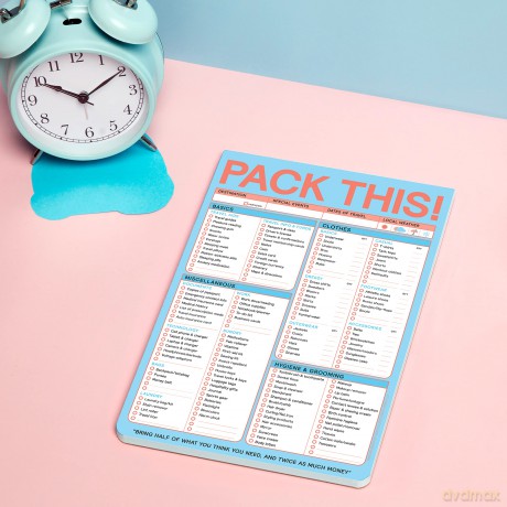 Knock Knock Pack This (Refresh) Classic Pad (Pastel Edition) - Knock Knock [KSIĄŻKA]