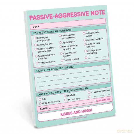 Knock Knock Passive Aggressive Nifty Note (Pastel Version) - Knock Knock [KSIĄŻKA]
