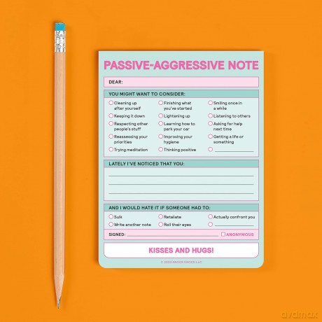 Knock Knock Passive Aggressive Nifty Note (Pastel Version) - Knock Knock [KSIĄŻKA]