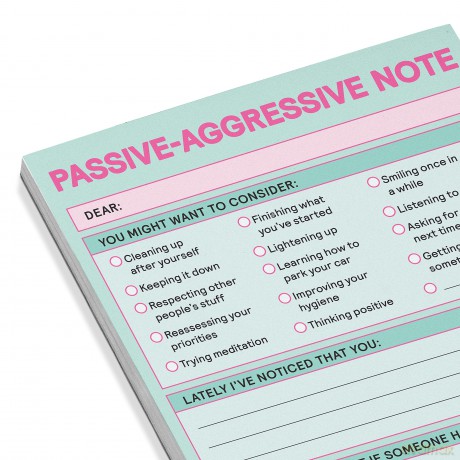 Knock Knock Passive Aggressive Nifty Note (Pastel Version) - Knock Knock [KSIĄŻKA]
