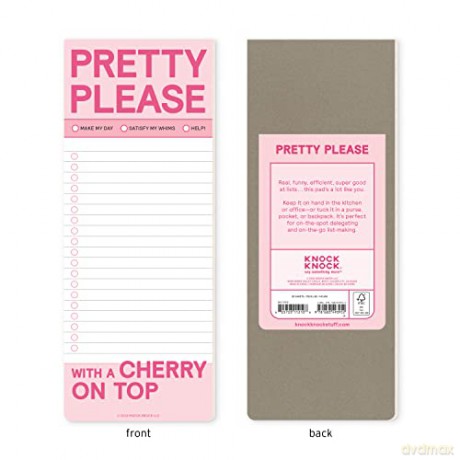Knock Knock Pretty Please Make-a-List Pads - Knock Knock [KSIĄŻKA]