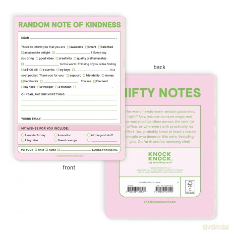 Knock Knock Random Note of Kindness Nifty Note - Knock Knock [KSIĄŻKA]