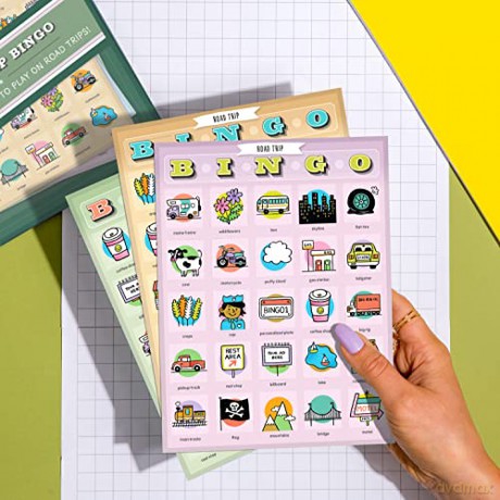 Knock Knock Roadtrip Bingo, 12 Reusable Cards for Road Trips - Knock Knock [KSIĄŻKA]