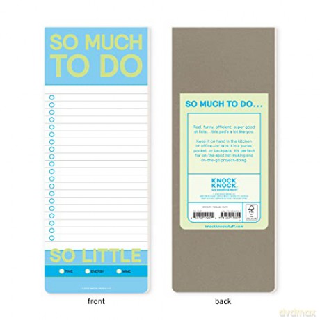 Knock Knock So Much to Do Make-a-List Pad - Knock Knock [KSIĄŻKA]