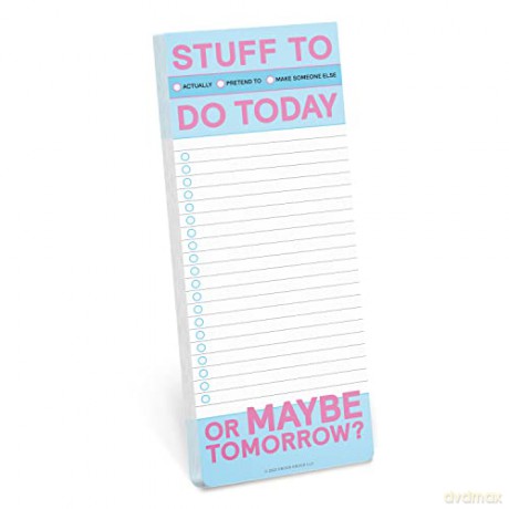 Knock Knock Stuff To Do Today Make-a-List Pads - Knock Knock [KSIĄŻKA]