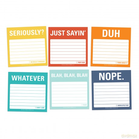 Knock Knock Tell It Like It Is Sticky Note Packet - Knock Knock [KSIĄŻKA]