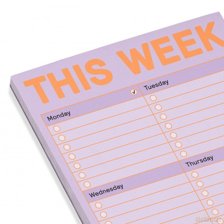 Knock Knock This Week Pad, To Do List Notepad, 6 x 9-inches (Pastel Edition) (12617) - Knock Knock [KSIĄŻKA]