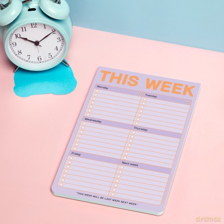 Knock Knock This Week Pad, To Do List Notepad, 6 x 9-inches (Pastel Edition) (12617) - Knock Knock [KSIĄŻKA]