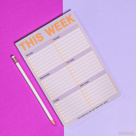 Knock Knock This Week Pad, To Do List Notepad, 6 x 9-inches (Pastel Edition) (12617) - Knock Knock [KSIĄŻKA]