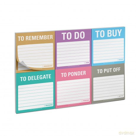 Knock Knock To Accomplish Sticky Note Packet,8.25 x 5.5inches - Knock Knock [KSIĄŻKA]