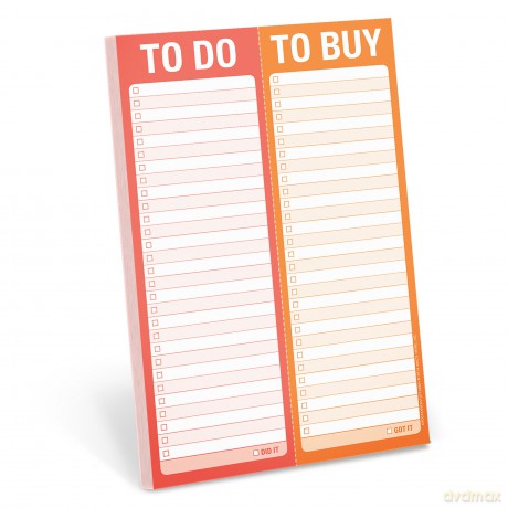 Knock Knock To Do/ To Buy Perforated Note Pad - Knock Knock [KSIĄŻKA]