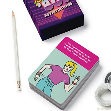Knock Knock Totally 80s Affirmations Card Deck - Knock Knock [KSIĄŻKA]