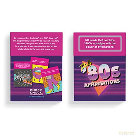 Knock Knock Totally 80s Affirmations Card Deck - Knock Knock [KSIĄŻKA]