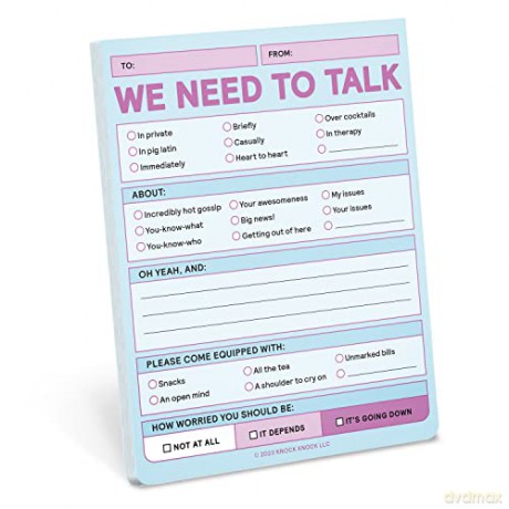 Knock Knock We Need To Talk Nifty Note - Knock Knock [KSIĄŻKA]