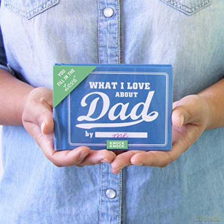 Knock Knock What I Love About Dad Fill In The Love Book Fill-In-The-Blank Journal, 4.5 x 3.25-inches - Knock Knock [KSIĄŻKA]
