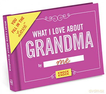 Knock Knock What I Love about Grandma Fill in the Love Book Fill-in-the-Blank Gift Journal, 4.5 x 3.25-inches - Knock Knock [KSIĄŻKA]