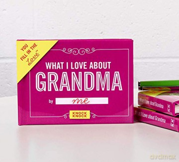 Knock Knock What I Love about Grandma Fill in the Love Book Fill-in-the-Blank Gift Journal, 4.5 x 3.25-inches - Knock Knock [KSIĄŻKA]