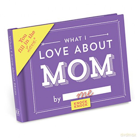Knock Knock What I Love about Mom Fill in the Love Book Fill-in-the-Blank Gift Journal, 4.5 x 3.25-inches - Knock Knock [KSIĄŻKA]