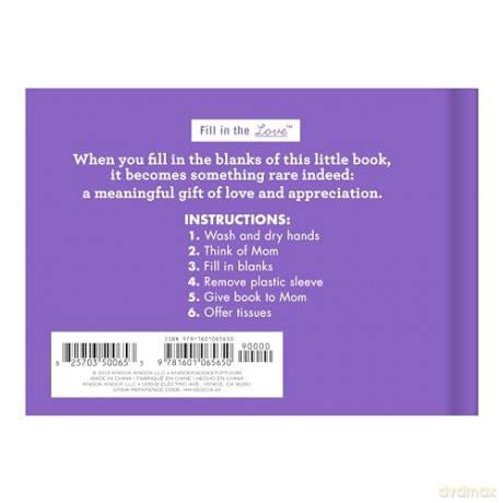 Knock Knock What I Love about Mom Fill in the Love Book Fill-in-the-Blank Gift Journal, 4.5 x 3.25-inches - Knock Knock [KSIĄŻKA]